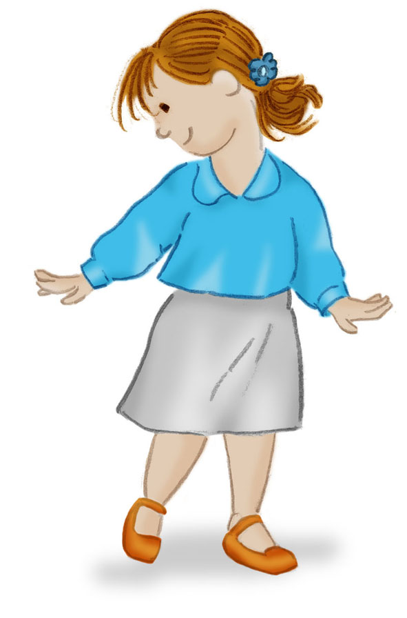 F7 Alice com a blusa azul